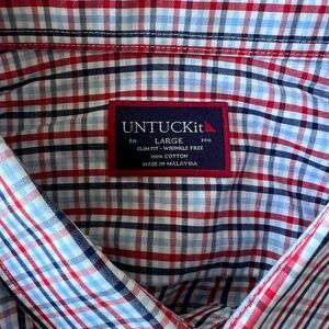 Mens Large Slim Fit UNTUCKit Button Down Shirt